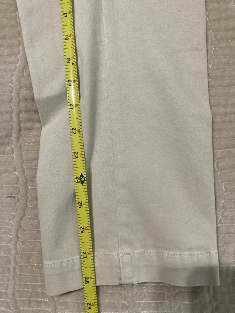 Coldwater Creek women’s Light Beige Straight-Leg Chinos, size 14 petite - Picture 7 of 7